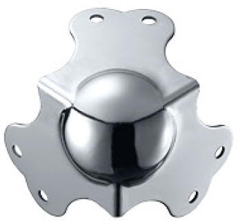 Canto bola grande cromado QB05-CK