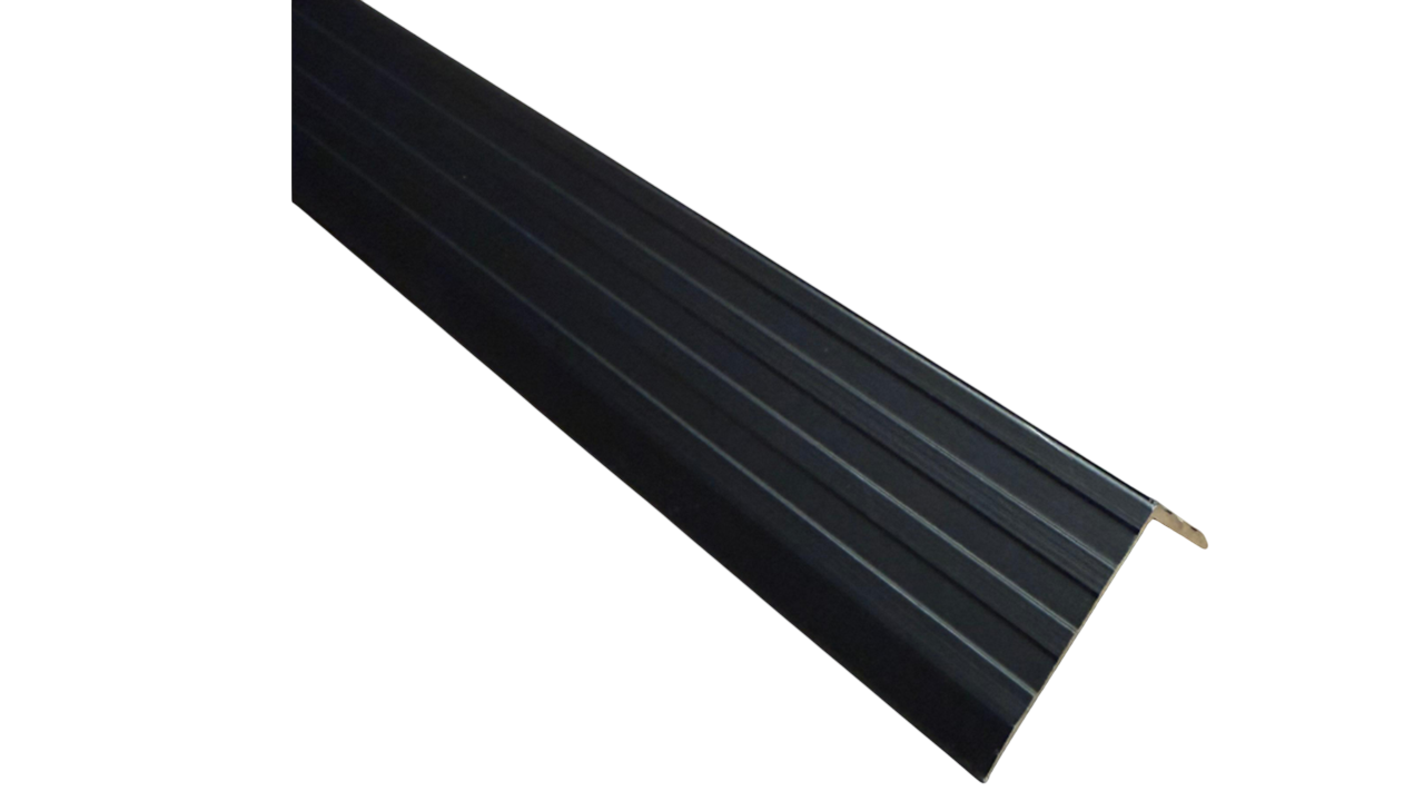 Perfil L 25X25mm barra 3mt  Anodizado Preto DES-941BK