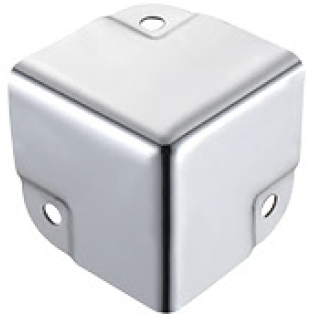 Canto reto pequeno indicado para perfil de 19x19mm  QB47-CK