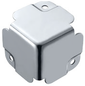 Canto reto medio rebaixo para perfil de 25mm QB111-CK