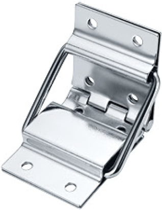 Dobradiça stop pequena cromada BC08-CK