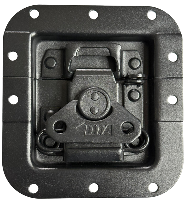 Fecho borboleta médio c/p cadeado preto YBS05DG-BK